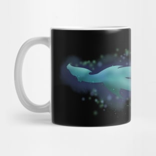 Water Dragon Silhouette Mug